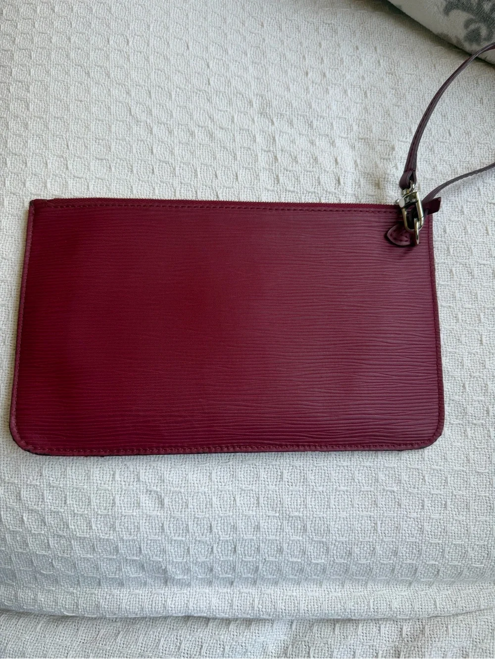 Louis Vuitton Fuschia Epi Leather Wristlet Pouch